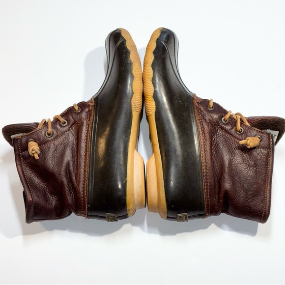 Sperry Top Side Women's Brown Waterproof Saltwater Duck Boot Size 9.5 - Picture 5 of 8